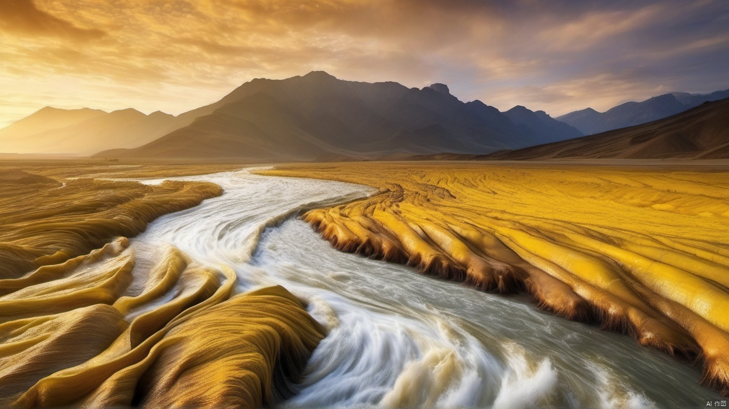 Pentium Yellow River, Turbulent River, majestic waves, earth tones, HD, 8k, National Geographic, wallpaper, real photography