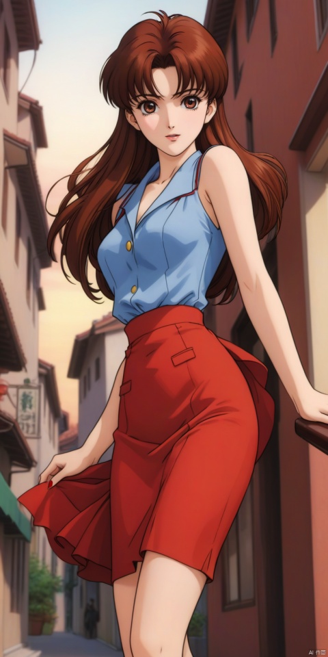 The female protagonist of the manga "Lupin III", Fujiko Mine, possesses an alluring figure and extremely charming appearance, often dressed in a tight skirt.
, retro art style, 90s style
 , g020, hand,