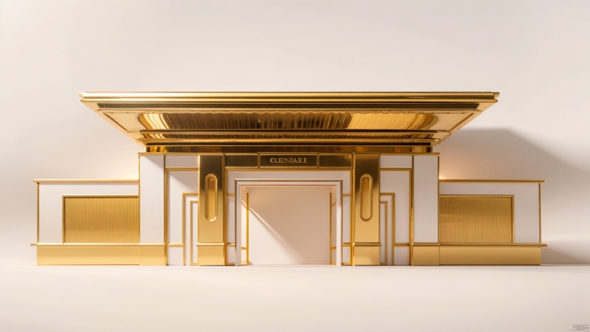 Grand and magnificent,Bronze gate,((Golden texture)), against a premium gray background, ((artistic piece)), ((masterpiece)), ((best quality)), 8k, high detailed, ultra-detailed,4k, Unreal Engine 5 rendering, volumetric light, (white background: 1.5),Light and shadow