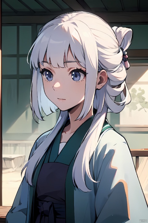  solo,baiyuxiu,white hair,(masterpiece:1.2), best quality,PIXIV, girl