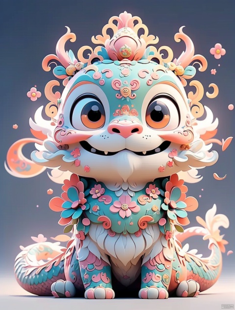  (((masterpiece, best quality, epic realism, physical light rendering))), 
//////
a cute traditional Chinese dragon, personify, incredibly high detail, Alexandra Zutto's style oriental art, simple solid color background, Warm tone, high saturation, octane rendering, art studio pop, DISNEY, Pixar, 3D rendering,OC rendering, dragon, wu, 3d stely