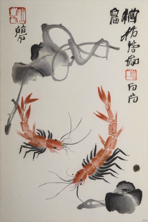 Qi-Baishi,animal,shrimp,