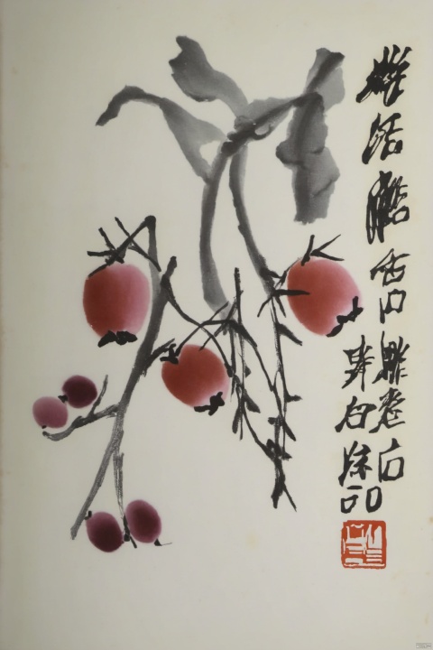 Qi-Baishi,fruit,animal,flower,leaf