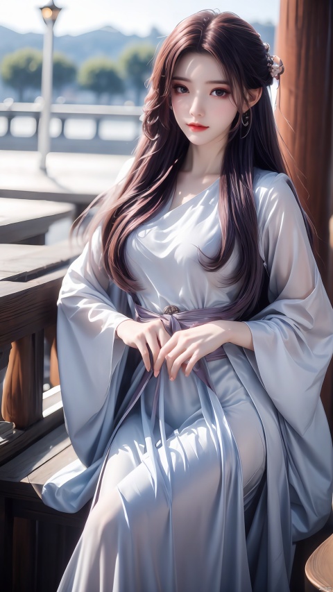quality,masterpiece,Yunxiao_Fairy,1girl,solo,long hair,looking at viewer,jewelry, Silhouette_Landscape, Hashimoto_Kanna, hanfu, Yunxiao_xianzi