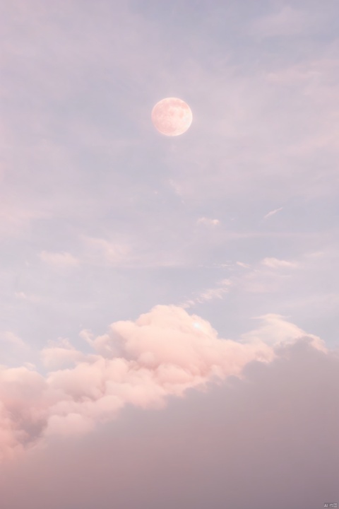 outdoors,pink sky,pink cloud,no humans,fullmoon