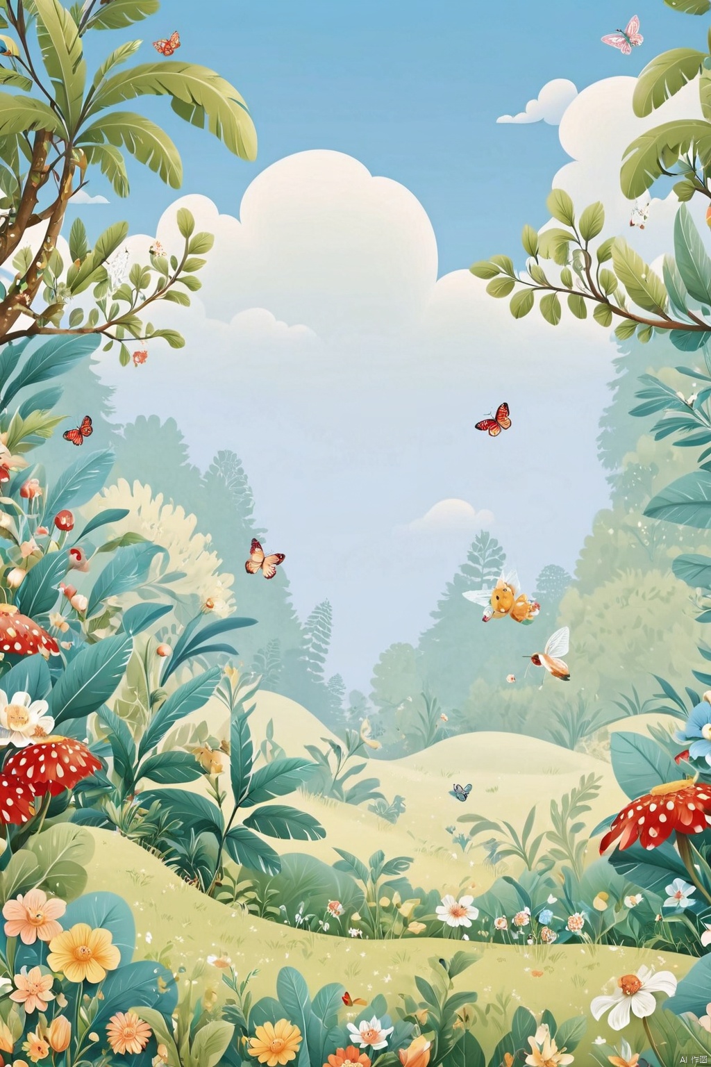  (best quality),((masterpiece)),(highres),original,extremely detailed 8K wallpaper,(an extremely delicate and beautiful), Children's Illustration Style
