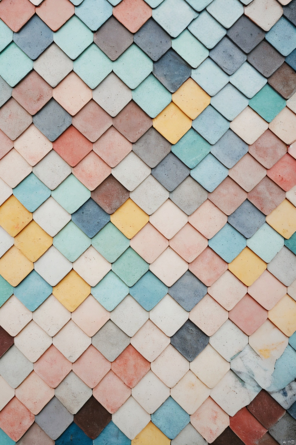 Colorful_Tiles,Colorful tiles,Colorful,square tiles,low saturation color,meranti color,Healing,Real, master photography