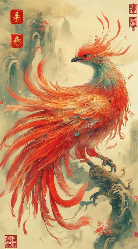  Chinese mythical beast Vermilion Bird