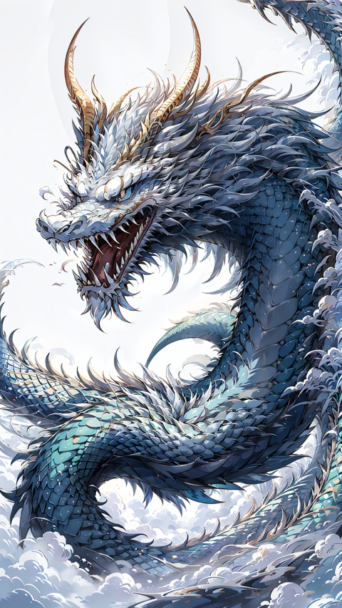  masterpiece,best quality,
no humans, dragon, white background, claws, open mouth, solo, scales, simple background, tongue, whiskers,fangs, sharp teeth, 
