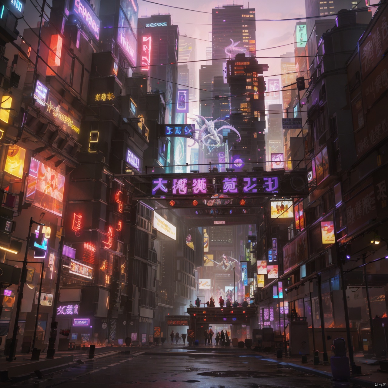  masterpiece,best quality,8k,insane details,intricate details,hyperdetailed,hyper quality,high detail,ultra detailed,
mechanical prosthesis,mecha coverage,emerging dark purple across with white hair,fluorescent purple,cool movement,rose red eyes,beatiful detailed cyberpunk city,hd semirealistic anime cg concept art digital painting,vortex,machinery,Dragon ear,laser,Cyberworld,Future city,midjourney,Future city, Cyberpunk Concept