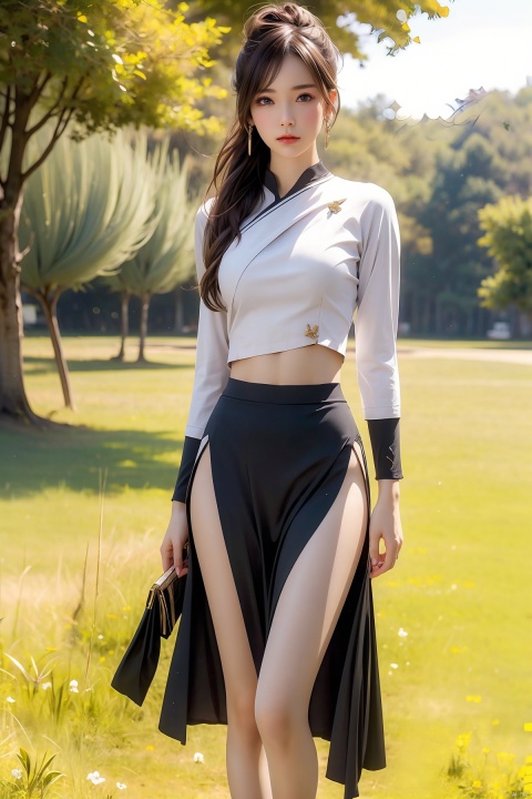  YYH,1girl,solo,white hair,hair_ornament,blue eyes,skirt,hair bun,jewelry,barefoot,navel,midriff,feathers,looking at viewer,earrings,detached sleeves,tree,outdoors,flower,scenery,grass,field,nature,, (raw photo:1.2),((photorealistic:1.4))best quality,masterpiece,illustration,an extremely delicate and beautiful,extremely detailed,CG,unity,8k wallpaper,Amazing,finely detail,masterpiece,best quality,official art,extremely detailed CG unity 8k wallpaper,absurdres,incredibly absurdres,huge filesize,ultra-detailed,highres,extremely detailed,beautiful detailed girl,cinematic lighting,1girl,pale skin,tall female,(perfect body shape),skinny body,Slender legs,