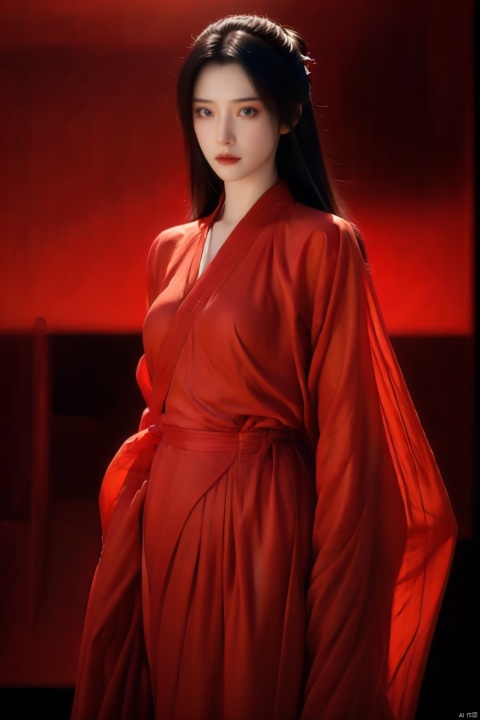  High detailed, masterpiece, A girl, Half-body close-up, solo, female focus：1.35, Tears in the eyes, [Shed tears], widow's peak, Long hair drifting away：1.5, Red, Hanfu|kimono）, /, Suspended red silk：1.35, BREAK, fine gloss, full length shot, Oil painting texture, (Black Background: 1.3), bow-shaped hair, 3D, ray tracing, reflection light, anaglyph, motion blur, cinematic lighting, motion lines, Depth of field, ray tracing, sparkle, vignetting, UHD, 8K, best quality, textured skin, 1080P, ccurate, 1girl, yunyun_(yunyun)