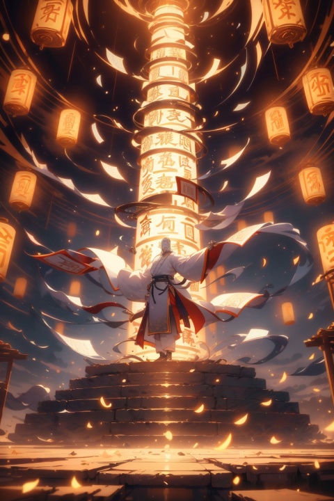 A Chinese teenager wearing a silver armor stands in the air, with characters in ancient Chinese novels shining brightly, handsome in silver clothes, gestures forming spells, martial arts immortality, palace game characters carrying gold runes around, cyberpunk style, neon lights, best image quality, 3D rendering, looking up, ultra wide angle, fisheye, lens focusing on the whole body, 16K, ultra high definition, high resolution, very detailed, best image quality,1 girl,Fashion Style,Random actions