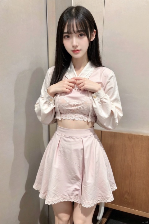  1girl, Lace skirt, ,,, small breasts,
, ,cum on legs,china dress, shirt_lift