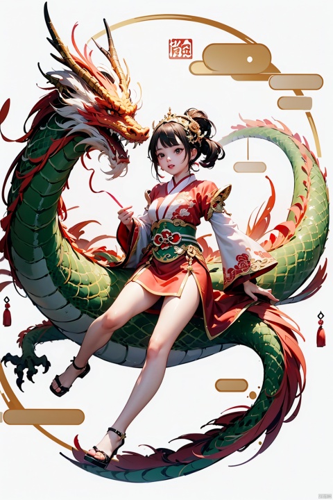 正在使用发音
(龙年,2024新年,1girl, Dragon, Oriental Dragon, )