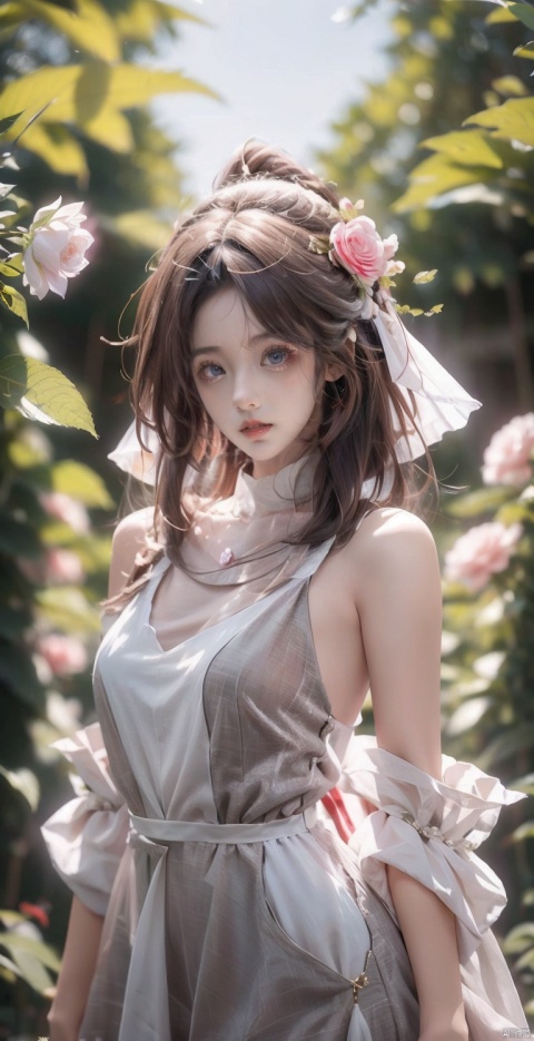  (masterpiece, best quality), 1girl, full_body,colorful_hair,short-hair,blue_eyes,red lips,,sexy dress , , , , (tutututu), xiqing, , Geometric design style, pld,flowers (innocent grey)