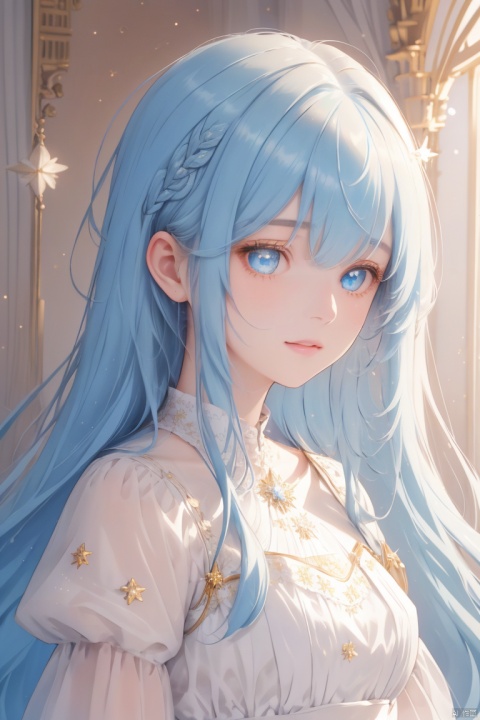  {{best quality}}, {{masterpiece}}, {{ultra-detailed}}, {illustration}, {detailed light}, {an extremely delicate and beautiful}, a girl, {beautiful detailed eyes}, stars in the eyes, messy floating hair, colored inner hair, Starry sky adorns hair, depth of field, 1girl