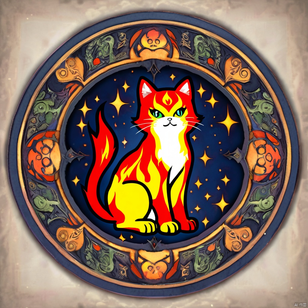  Flame Cat, enlightened art