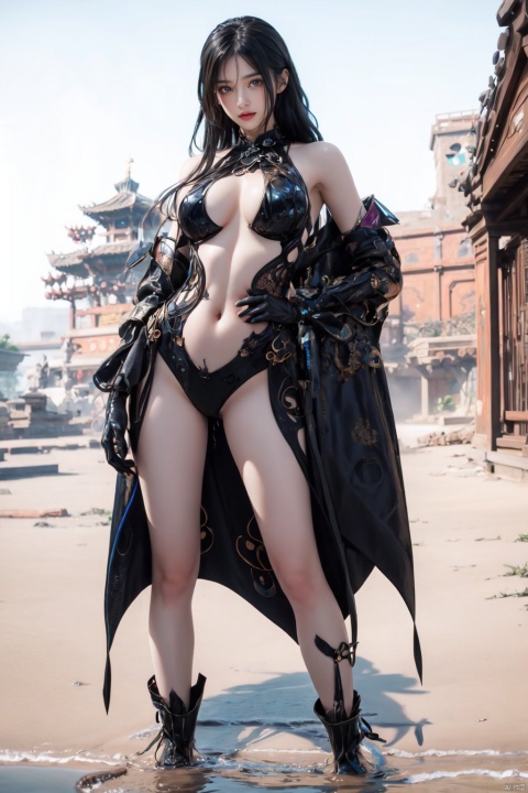  masterpiece, best quality, official art, extremely detailed CG unity 8k wallpaper,[(white background:1.5)::5],
solo,long black hair, big breasts, looking at viewer,one-piece swimsuit,underboob cutout,, Sweat, soaking wet, Kim Mi-Jung, Anime