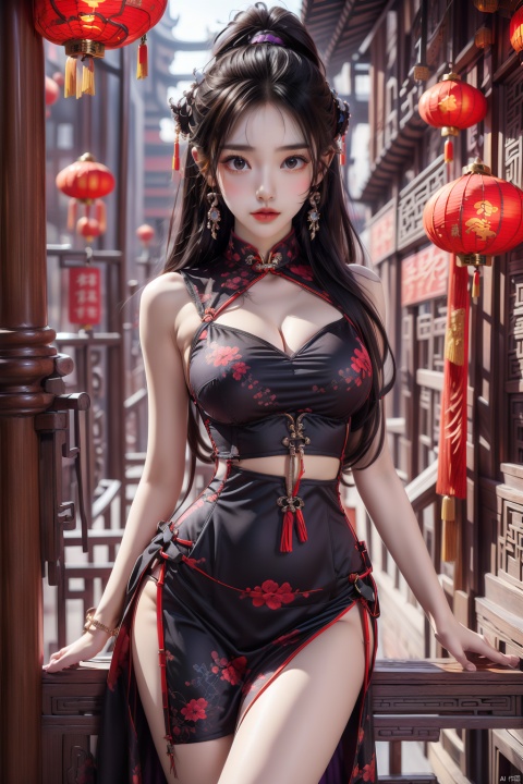  Fashion Style,sexy style, purple dress, bra, bikini,  long leg, sd_mai, , Aztec civilization, Aztaka, junzhuangsp, (\shen ming shao nv\), 1girl, black corset,Punk,Chinese dress