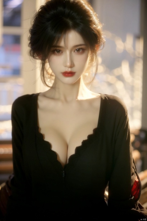  (1girl), light and shadow, glowing, white hair, long hair, wind, two-tone body, two-tone hair, (put nothing on:1.8),(cleavage: 1.4), shine tatoo, upper body, (photorealistic:1.4), flash, cinematic angle, mysterious, magical, obsidain, backlighting, fluctuation, 8k, photo, red, translucent, X-ray, goddess, (chakra:1.2),dress, glowing body, elegant, ntricate details, highly detailed,cinematic, dimmed colors, dark shot, muted colors, film grain, bokeh, realistic, realistic skin, Newspaper wall, huge filesize,newspaper, depth blur, blurry background, emma, The eye