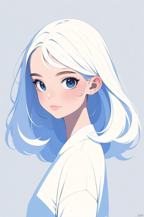  (masterpiece:1.2),best quality,highers,extremely detailed CG,perfect lighting,8k wallpaper,Minimalist pure white background, a girl with a pout, unique hair, exaggerated bow hair accessories,
