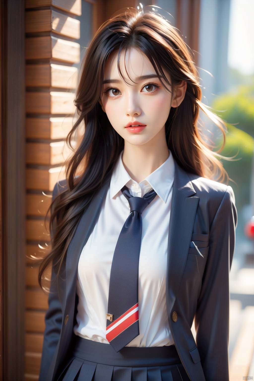  masterpiece,bestquality,realistic,8k,officialart,ultrahighres,school uniforms,1girl, Light master