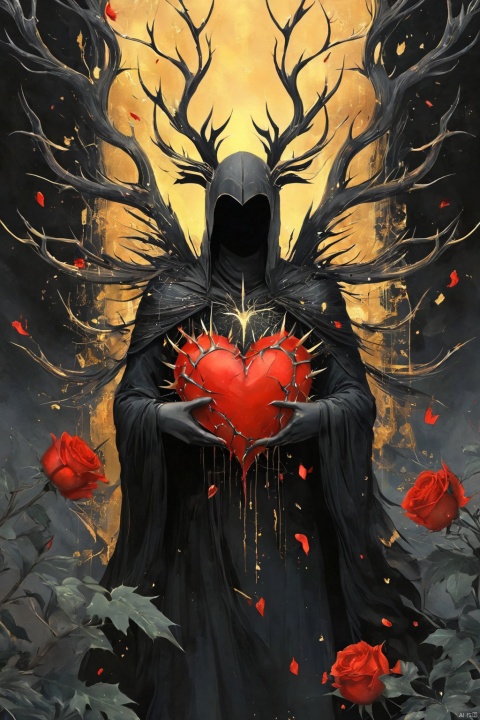  (There are many thorns on the skin of both hands), holding to guard a heart, this heart cracks and wounds, we are full of thorns, but to guard the heart full of wounds
