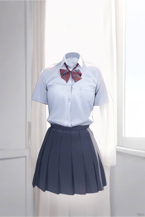 invisible person,transparent,1girl,school uniform, masterpiece, best quality, 