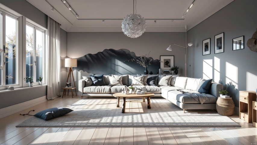  Large floor, living room, interior lighting,Curved log structure background,
microworld,Interior, Home design, Conceptual space, Surrealism, future technology,
render,technology, (best quality) (masterpiece), (highly in detailed), 4K,Official art, unit 8 k wallpaper, ultra detailed, masterpiece, best quality, extremely detailed,CG,low saturation,monochrome, Installation art