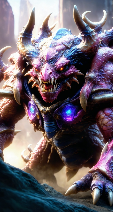  The Zerg are a fearsome species, with vicious teeth, jagged mouthparts, and acidic saliva that can corrode enemy armor.
The Zerg meat armor is a nightmarish species, with hideous appearance and ghastly behavior that inspires fear and terror in all who behold them.
StarCraft,Zerg,Hydralisk,SC2,
render,technology,4K,Official art, unit 8 k wallpaper, ultra detailed, masterpiece, best quality,CG,pink fantasy,masterpiece, shanhaijing