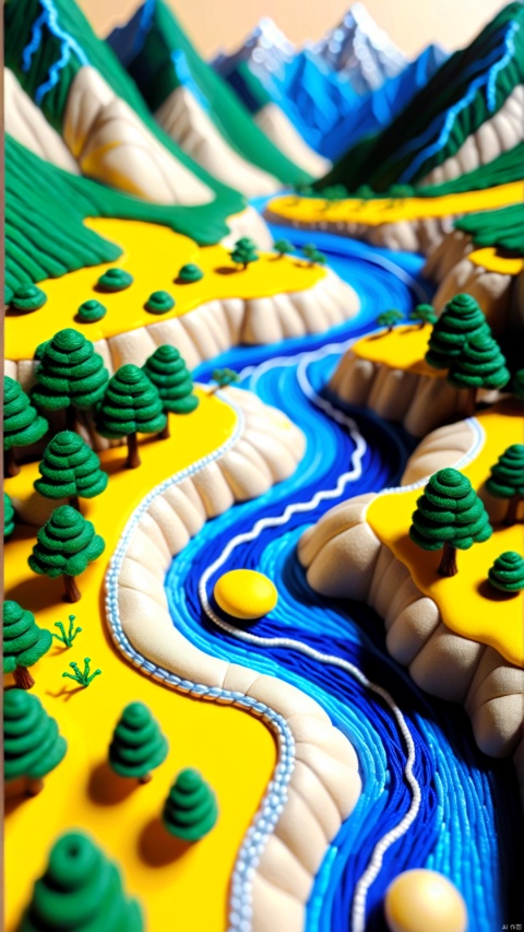 Picture of Mountains and Rivers,embroidery,Macro Lens,microscopic creations,
render,technology, (best quality) (masterpiece), (highly in detailed), 4K,Official art, unit 8 k wallpaper, ultra detailed, masterpiece, best quality, extremely detailed,CG,low saturation,line style,BJ_Sewing_doll
