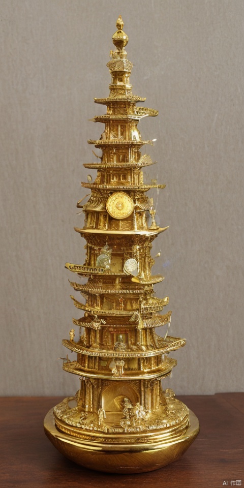 Ebros Feng Shui Gold Tree Statue Golden Money Coin Tree of Wealth and Abundance Decor Talisman Figurine