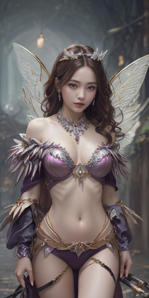  1girl,Metal wings,Fairy, crystal,jewels,dance
, depth of field, horsebackriding, horse,
High quality, masterpiece, Portrait,cinematic texture,1girl,sexy_sweater, navel,Scarf,Off shoulder,