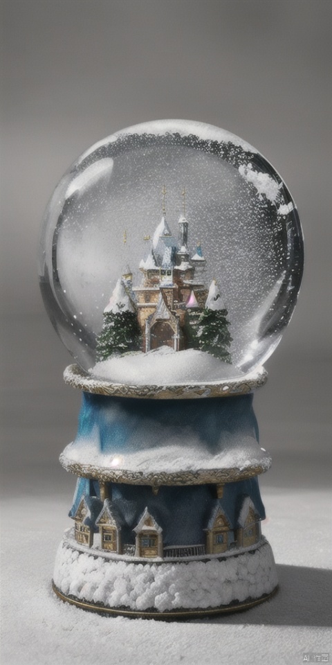  Snow Globe,castle, Sculpted