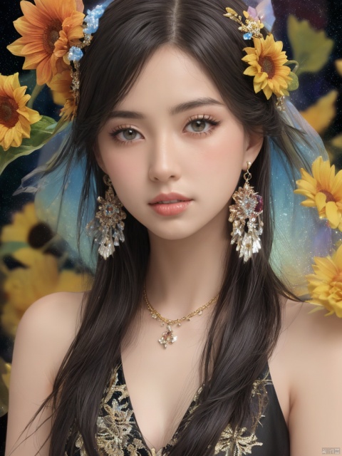  1girl, (1girl:1.3),Masterpiece, high quality, 1girl, extreme detailed, (fractal art:1.3), colorful, highest detailed, 8k, digital art, macro photo, quantum dots, sharp focus, dark shot, cinematic, Microworld, thigh, (upper thighs shot:1.2), front view,Han Chinese girls,sparkle,yellow Hanfu,Frameless glasses,chinese clothes,large breasts,sunflower,jewelry, earrings,lips, makeup, portrait, eyeshadow, realistic, nose,{{best quality}}, {{masterpiece}}, {{ultra-detailed}}, {illustration}, {detailed light}, {an extremely delicate and beautiful}, a girl, {beautiful detailed eyes}, stars in the eyes, messy floating hair, colored inner hair, Starry sky adorns hair, depth of field, large breasts,cleavage,blurry, no humans, traditional media, gem, crystal, still life, Dance,movements, All the Colours of the Rainbow,zj,
simple background, shiny, blurry, no humans, depth of field, black background, gem, crystal, realistic, red gemstone, still life,

