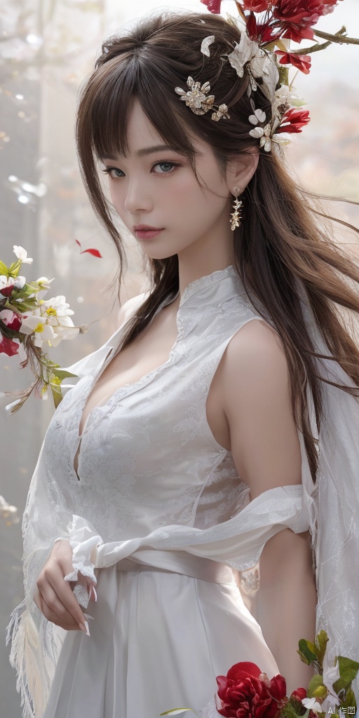  1girl, solo, long hair, breasts, hair ornament, dress, ribbon, holding, flower, white hair, barefoot, indoors, chinese clothes, staff, green dress, shawl, dragon, hagoromo, eastern dragon,Han Chinese girls,white Hanfu,,full body,feathers,floating object,floating weapon,chinese clothes,large breasts,There are many scattered luminous petals,bubble,contour deepening,black rose,jewelry, earrings,lips, makeup, portrait, eyeshadow, realistic, nose,{{best quality}}, {{masterpiece}}, {{ultra-detailed}}, {illustration}, {detailed light}, {an extremely delicate and beautiful}, a girl, {beautiful detailed eyes}, stars in the eyes, messy floating hair, colored inner hair, Starry sky adorns hair, depth of field, large breasts,cleavage,blurry, no humans, traditional media, gem, crystal, still life, Dance,movements, All the Colours of the Rainbow,zj,
simple background, shiny, blurry, no humans, depth of field, black background, gem, crystal, realistic, red gemstone, still life,