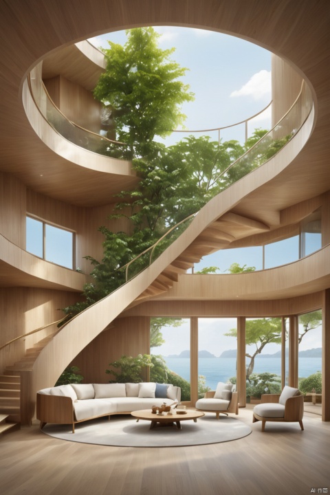  (masterpiece, best quality, highres,absurdres, detailed:1.2)
indoor,(rotating steel stair to other floor:1.3)
Windows, floor-to-ceiling Windows, greenery,(a lot of flower disc:1.2).
fabric sofa, wooden round coffee table, carpet, shelving for books,
winter,snowing outside,
wooden floor and plant wall
(front view,symmetry:1.2)
, indoors, BY MOONCRYPTOWOW, Nature's home_indoor, shuwu, ocean style, ryokan, Neo_ch, Lao Chen, outdoor, SDXL, Architecture