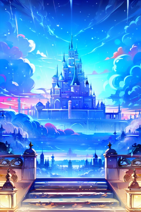 ((HRD, HUD, 8K)),((masterpiece, best quality)), highly detailed, soft light,
Castle, no humans, rain, cloud, cloudy sky, stairs, scenery, sky, outdoors, tower, building, castle, night, tashan