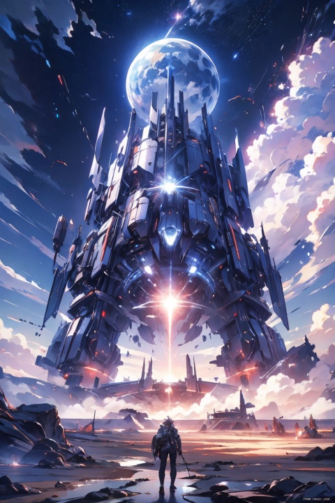 Official art,unified 8k wallpaper,ultra detailed,best quality,natural light,masterpiece,1girl,moon,earth,parallel time and space,multiverse,ultra fine,epic scenes,blue sky,clouds,meteors,Shining light,panorama,illusion engine 5 rendering,future science fiction style,dream style,from below,masterpiece,best quality,masterpiece,best quality,masterpiece,best quality,official art,extremely detailed CG unity 8k wallpaper,wallpaper,original,universe,starry sky,humpback,science fiction,Colorful portraits