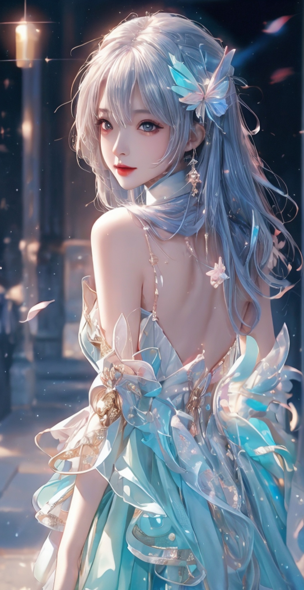 nsfw,1 girl,naked,crop up,close up,medium breasts, long hair, hair between the eyes, masterpiece, best quality, 8k, finely detailed beautiful eyes, vividcolor, beautiful detailed face, cinematic light, ray tracing, high resolution illustration, colorful, 8k wallpaper, highres, an extremely delicate and beautiful girl,arms behind back, ,yuzu,xwhd