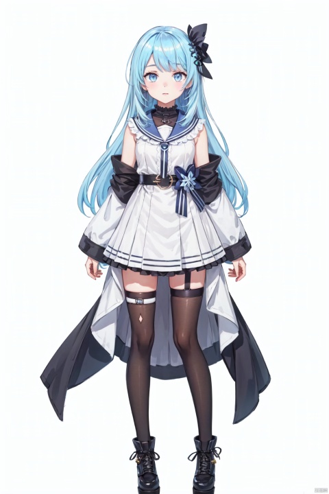  white background. 1girl,solo,long hair. virtual youtuber,vtuber-fullbody.