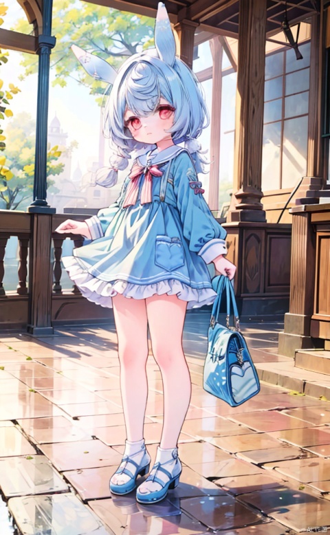  best_quality, extremely detailed details, simple,clean_picture, loli,1_girl,solo,((full_body)),
pretty face,extremely delicate and beautiful girls,(beautiful detailed eyes),red_eyes,blue_hair,animal_ears,segewen, , segewen