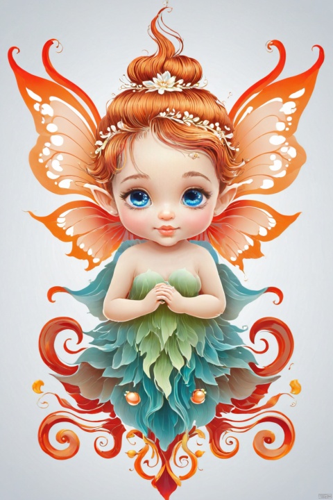  Intricate vector illustration design of a cute fairy for t-shirt, 3-6-9 pattern. Elegant, sophisticated, intricate line work, ornate details, muted color scheme, subtle gradients. Art and mathematics fusion, hyper detailed, trending at artstation, sharp focus, studio photography, intricate detail, highly detailed, centered, perfect symmetrical, bright color, solid white background, with adobe illustrator, in the style of Studio Gibli