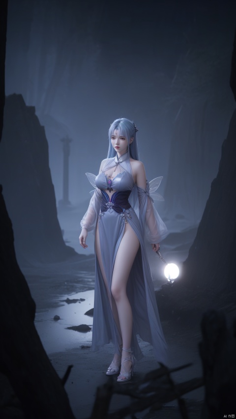 fairy,gigantic_breasts,dream,UHD,light,very_beautiful_face,blue_hair,full_body, backlight,missionary, , xiaoyixian