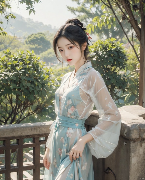  masterpiece,best quality,1girl, beautiful chinese girl, see-through cambric garment,Color dress pattern,dress,
nature, outdoors,looking at viewer,super fucking cool
