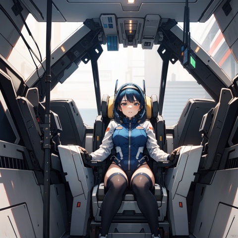  (masterpiece,best quality:1.2),finely detail,(extremely detailed CG unity 8k wallpaper),Amazing,intricate detail,science fiction,super fucking cool,ultrawide shot,
1girl,bishoujo,airfoil headdress,fighter girl,mechanical restraints,stationary restraints,sex machine,
sitting,detailed mechanical seat,(mecha musume),(in cockpit),
aviation pressure suit,porthole,ourdoors,
