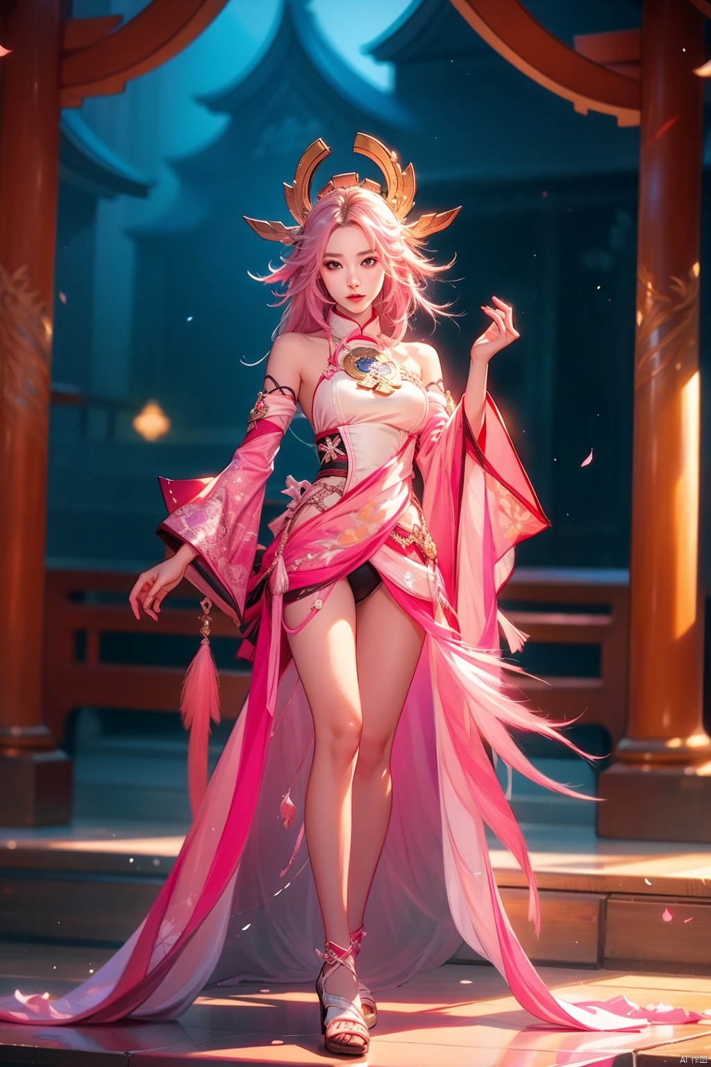  a 18 yo girl, ,anatomically correct ,full body shot,yae miko,bare shoulders,1girl,pink long hair,hair ornament,japanese clothes,ribbon trim,detached sleeves,nontraditional miko,jewelry,masterpiece,Best quality, her legs open up,show us her ***** clearly.Torii background,(Natural skin texture,ultra-realistic realism,the soft light, sharp),masterpiece, best quality, best shadow,official art, unity 8k wallpaper, ultra detailed,zentangle, mandala, tangle,entangle
,yuyao,Leg,汉服,girl,2girls,1 girl,raiden shogun,1girl,tomoe \(symbol\),yae miko,pinke hair,long hair,fox ears