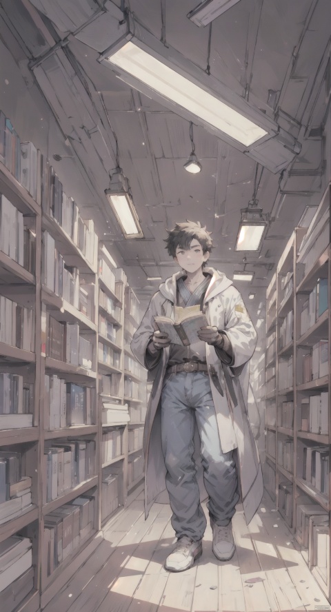 arafed image of a man standing in a library with books, endless books, borne space library artwork, books cave, fantasy book illustration, spiral shelves full of books, infinite celestial library, an eternal library, gothic epic library concept, magic library, japanese sci - fi books art, beeple and jean giraud, books all over the place, ,lib_bg