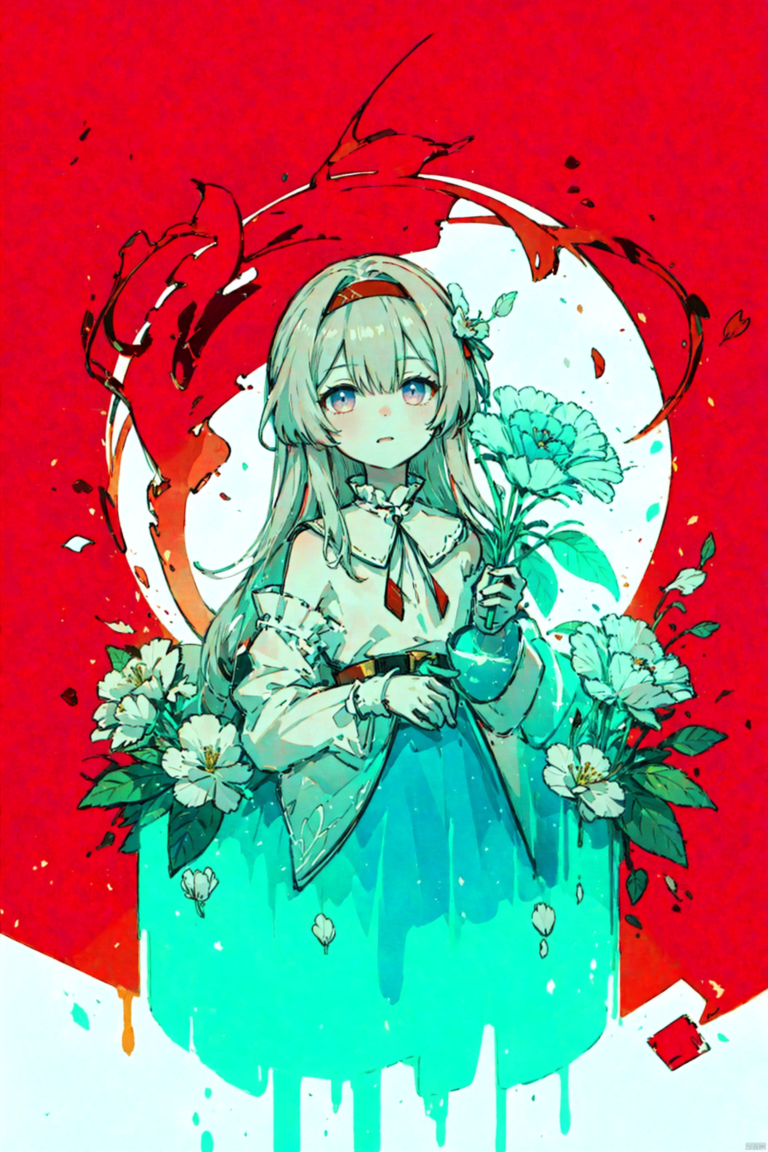  1girl, long hair, flower, Lisianthus, in the style of red and light azure, dreamy and romantic compositions, red, ethereal foliage, playful arrangements, fantasy, high contrast, ink strokes, explosions, over exposure, purple and red tone impression, abstract, whole body capture, ,
, 1girl, liuying, shota,red background